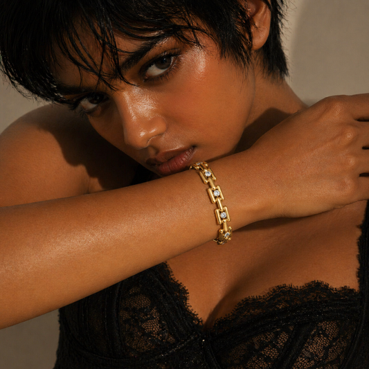 Put Together Gold Link Bracelet