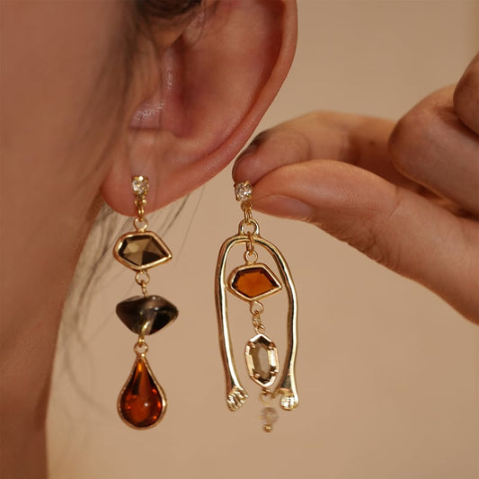 Wabi Sabi Asymmetrical Stud Earrings