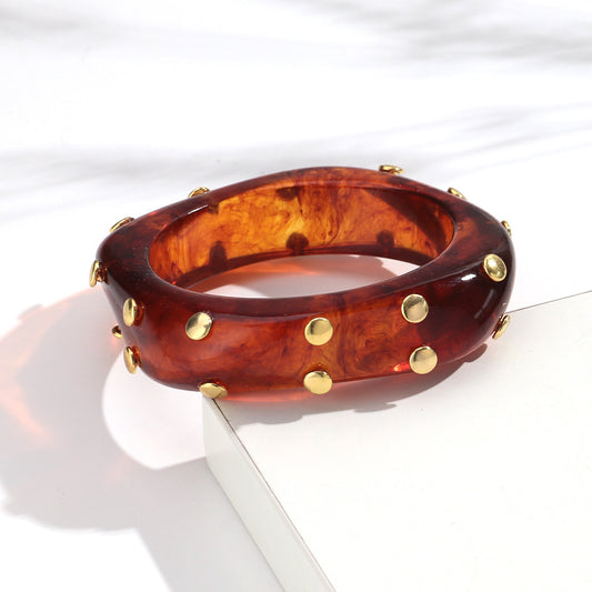 Unfiltered Resin Bangles Set
