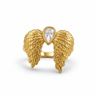 Heaven Sent Gold Wing Ring