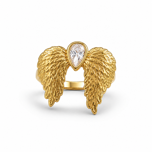 Heaven Sent Gold Wing Ring