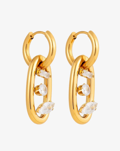 Limited Ed Detachable Diamond Hoop Earrings
