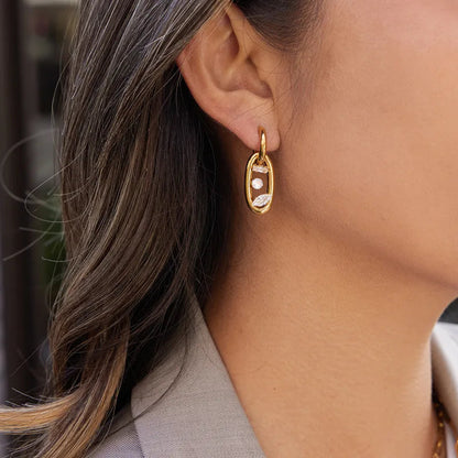 Limited Ed Detachable Diamond Hoop Earrings