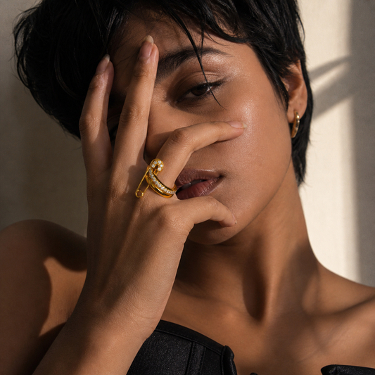 Pinned & Polished Stackable Ring