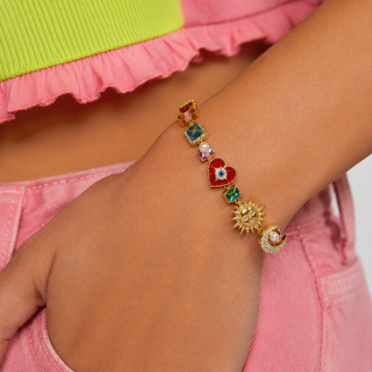 Like Magic Tennis Charm Bracelet