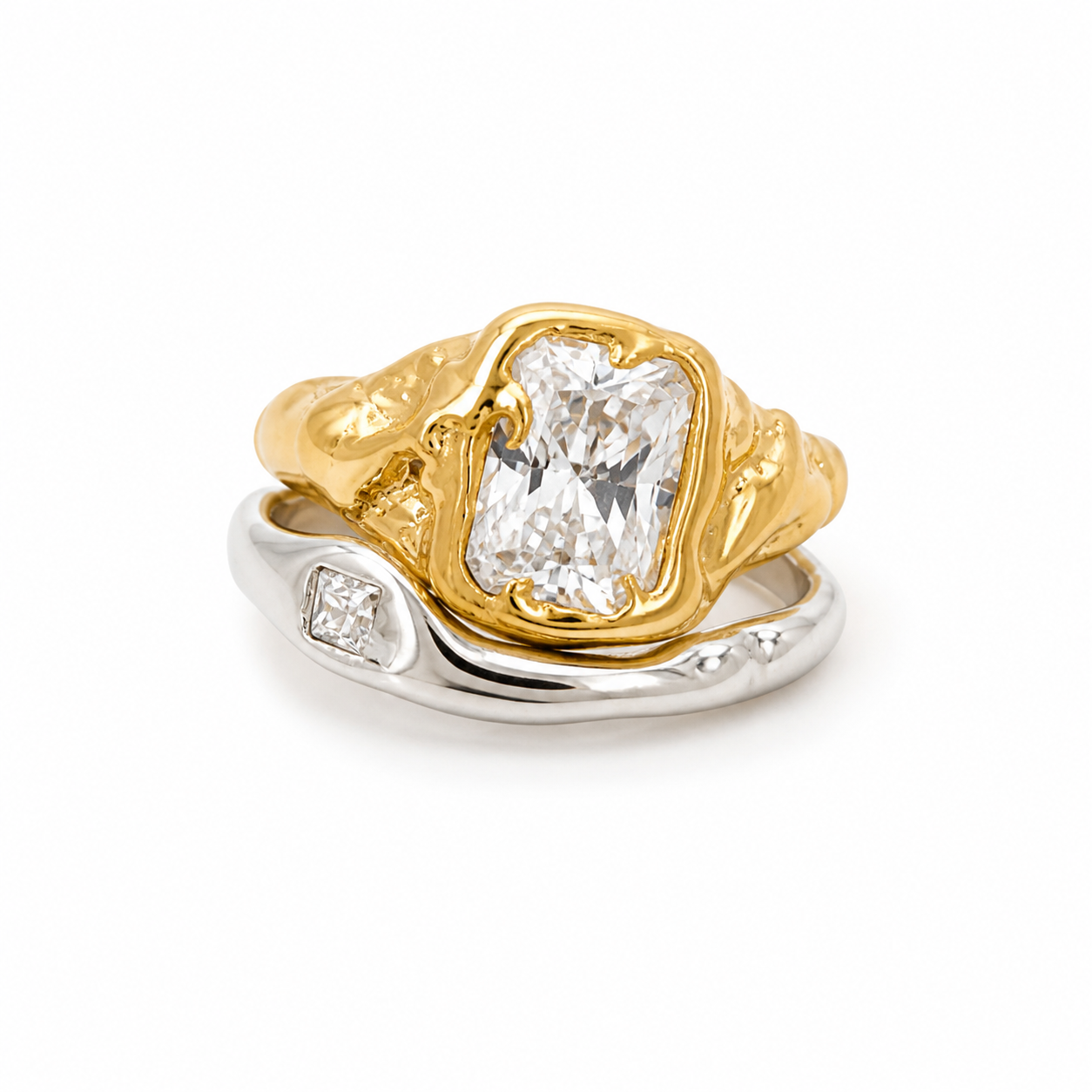 Heirloom Dual Toned Ring Set of 2
