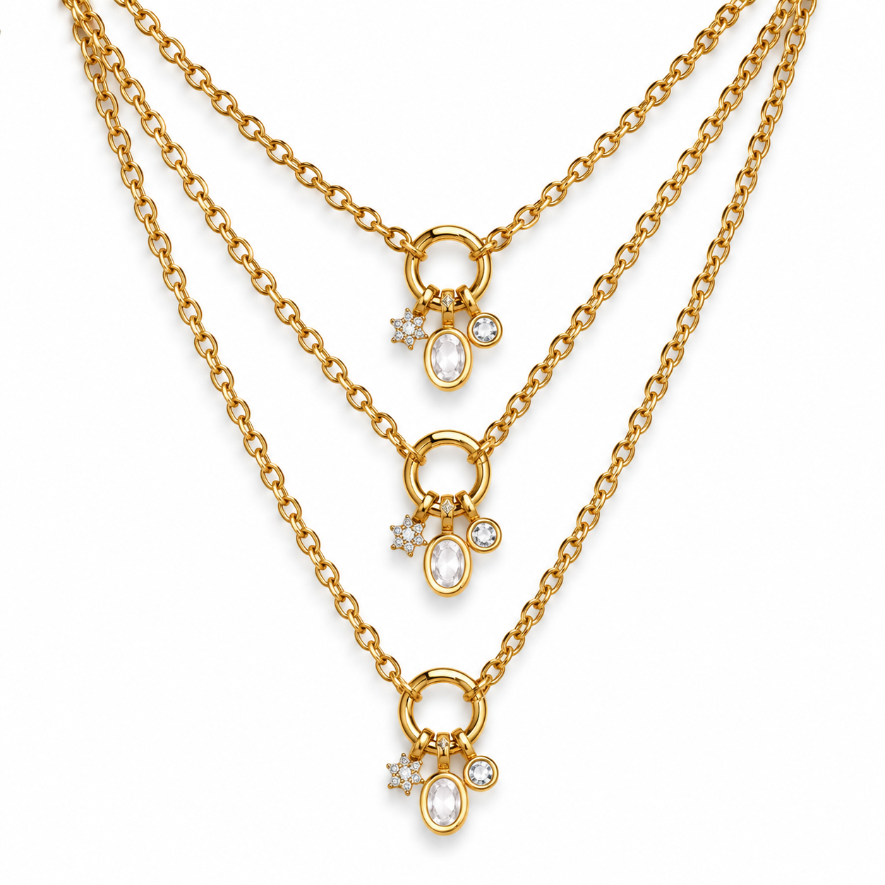 Lana Diamond Charm Pendant Necklace
