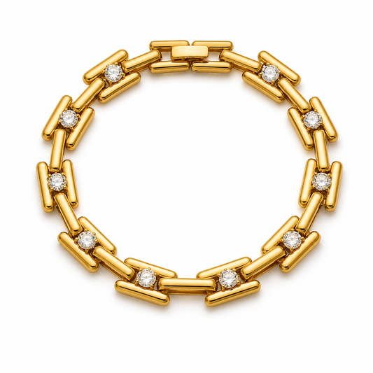 Put Together Gold Link Bracelet