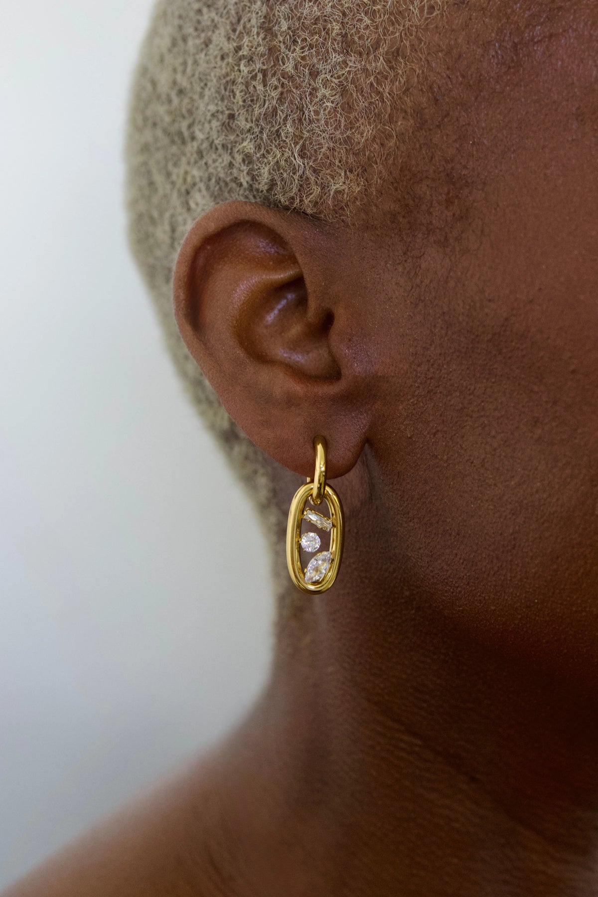 Limited Ed Detachable Diamond Hoop Earrings