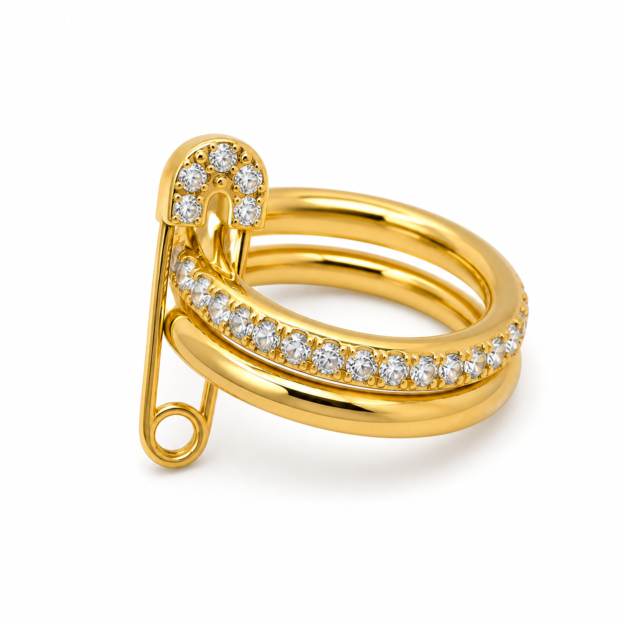 Pinned & Polished Stackable Ring