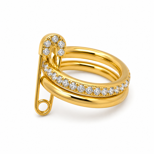 Pinned & Polished Stackable Ring