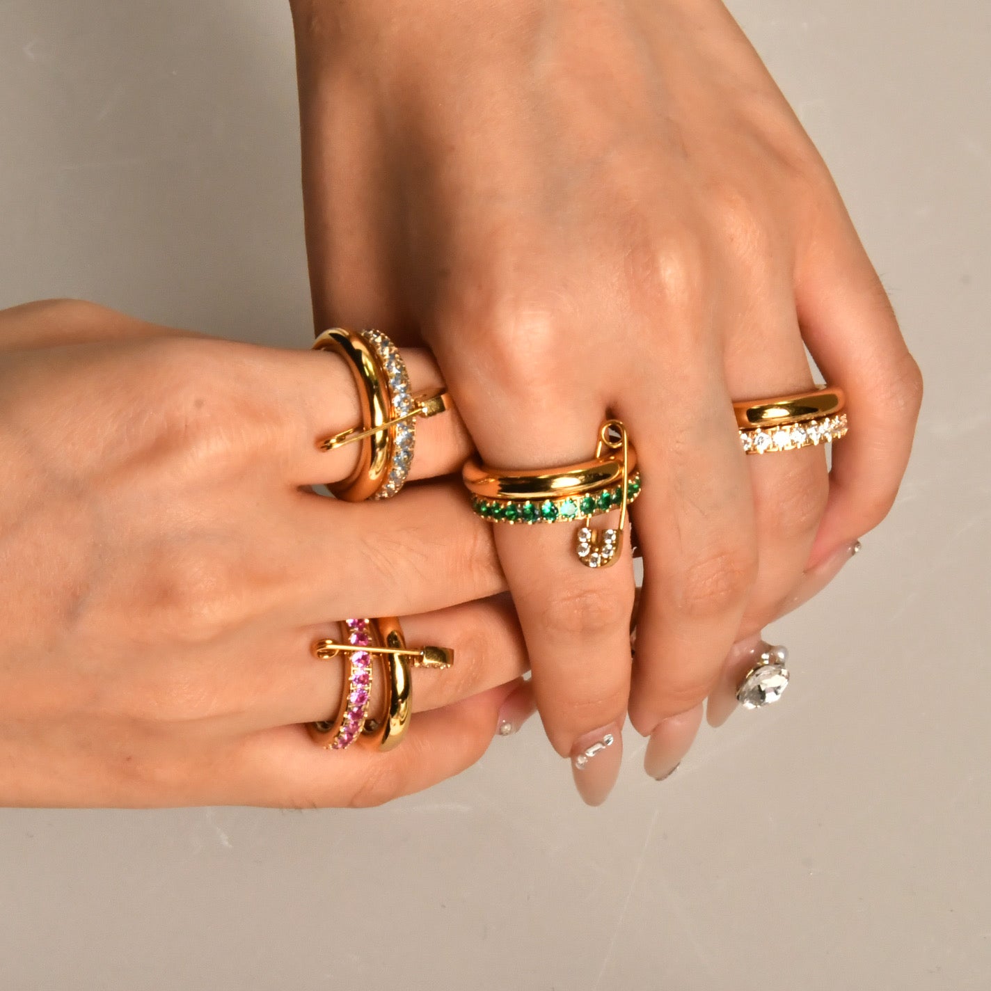 Pinned & Polished Stackable Ring