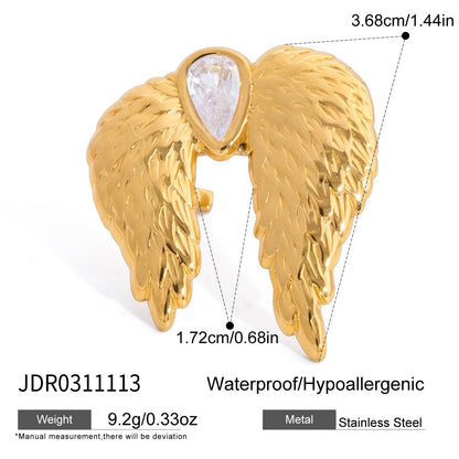 Heaven Sent Gold Wing Ring