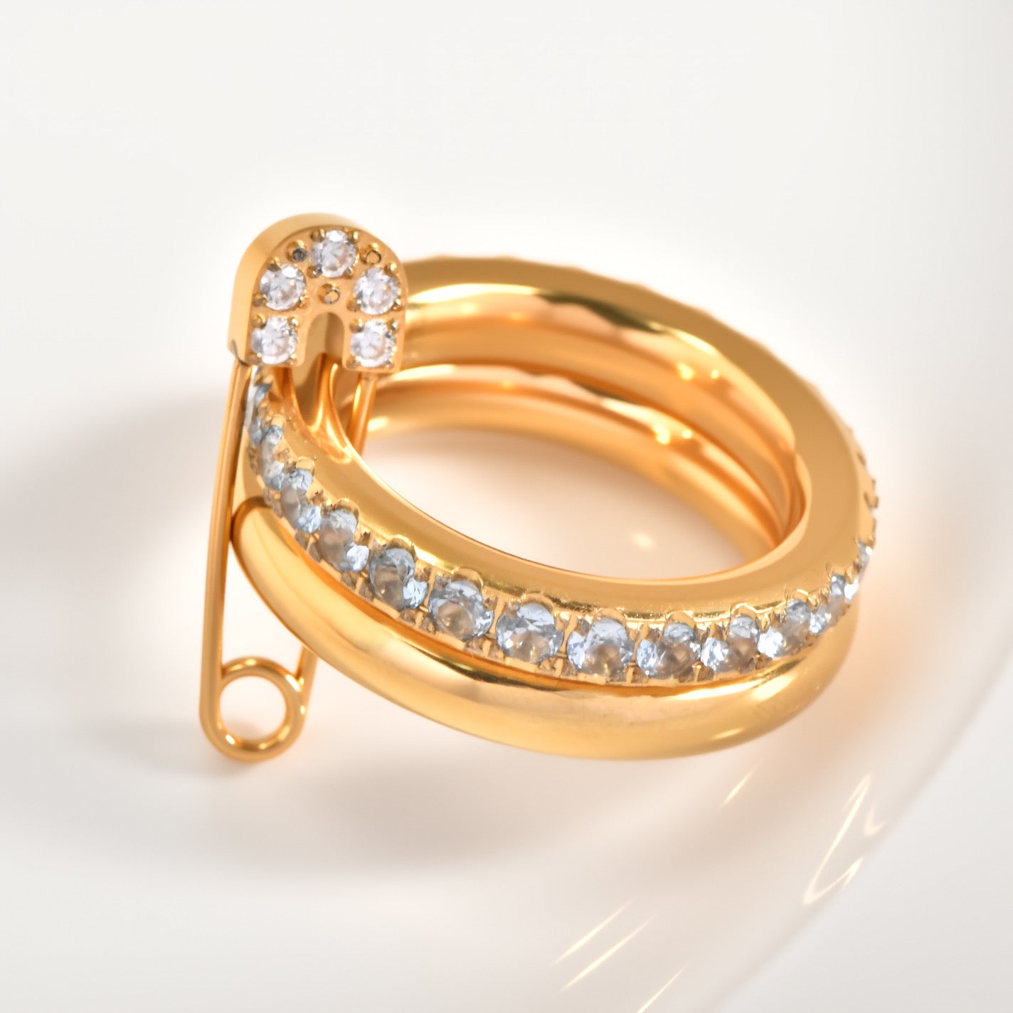 Pinned & Polished Stackable Ring