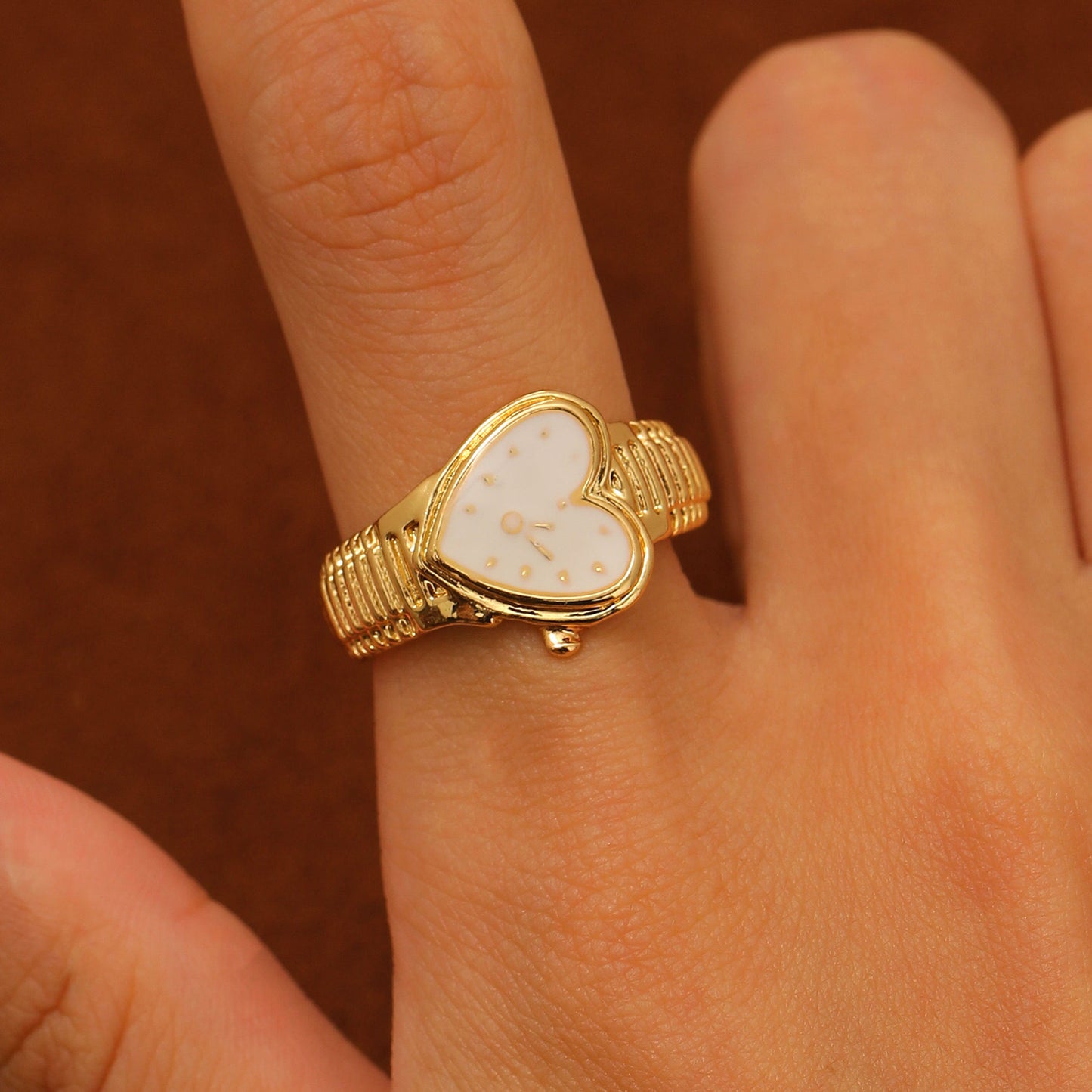 Watch Me Funky Enamel Ring