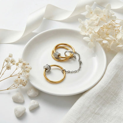 Eternal Link Stackable Two-tone Chain Ring