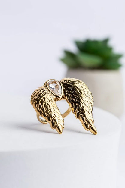 Heaven Sent Gold Wing Ring