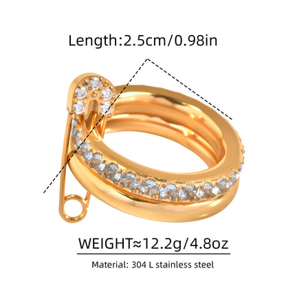 Pinned & Polished Stackable Ring