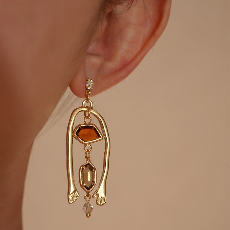 Wabi Sabi Asymmetrical Stud Earrings