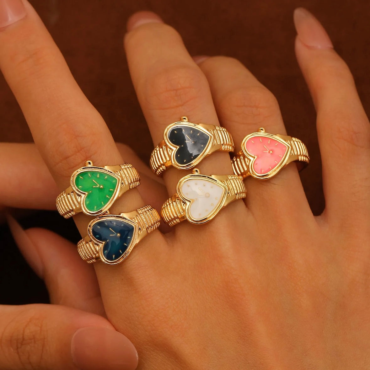 Watch Me Funky Enamel Ring