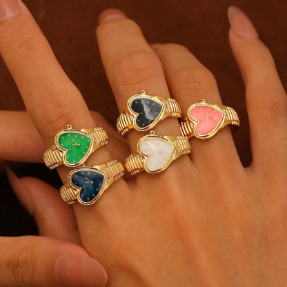 Watch Me Funky Enamel Ring
