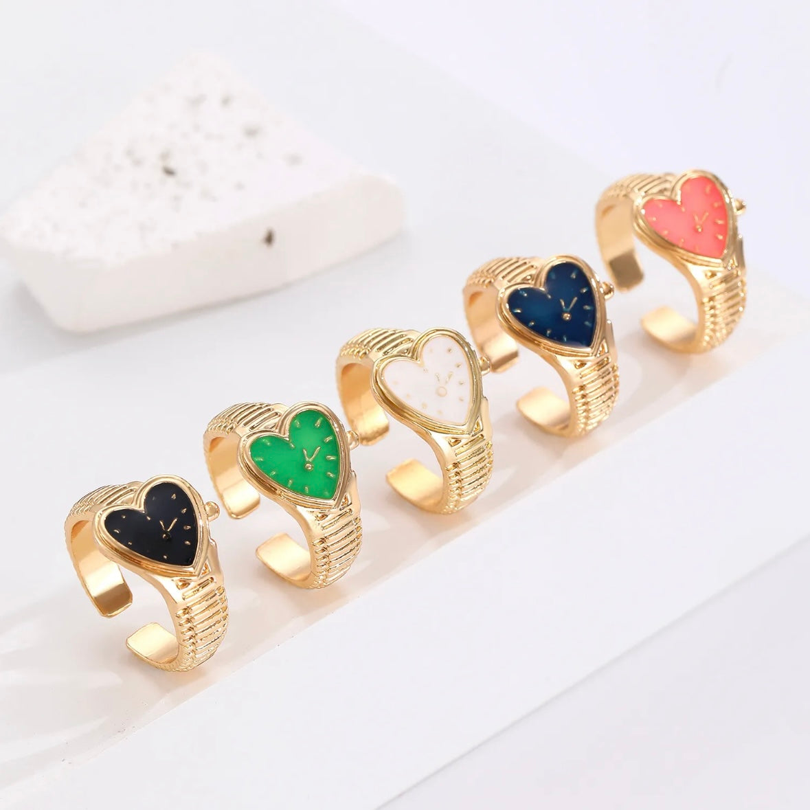 Watch Me Funky Enamel Ring