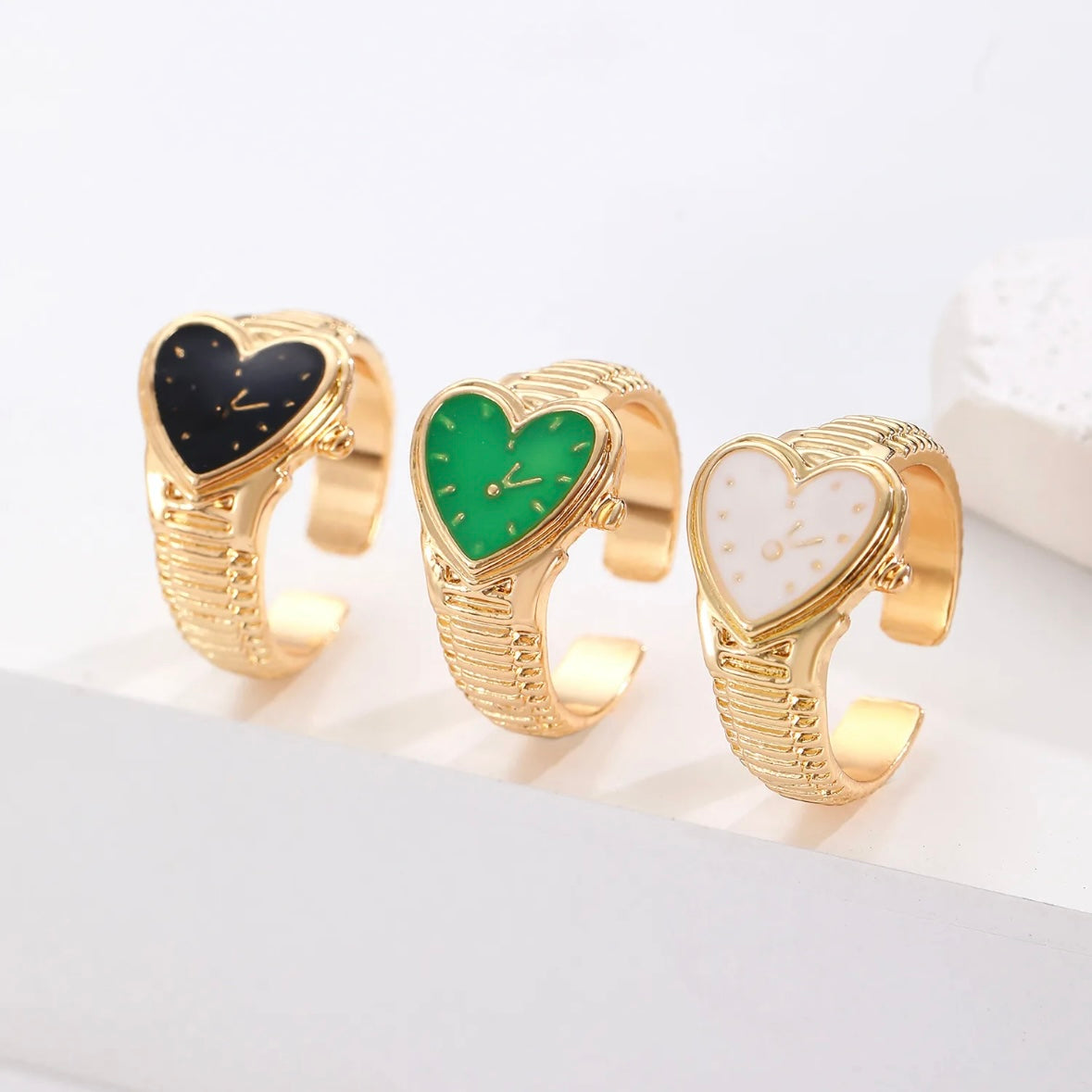 Watch Me Funky Enamel Ring
