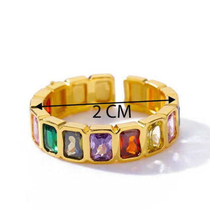 Royalty Multi Colour Stone Ring Band