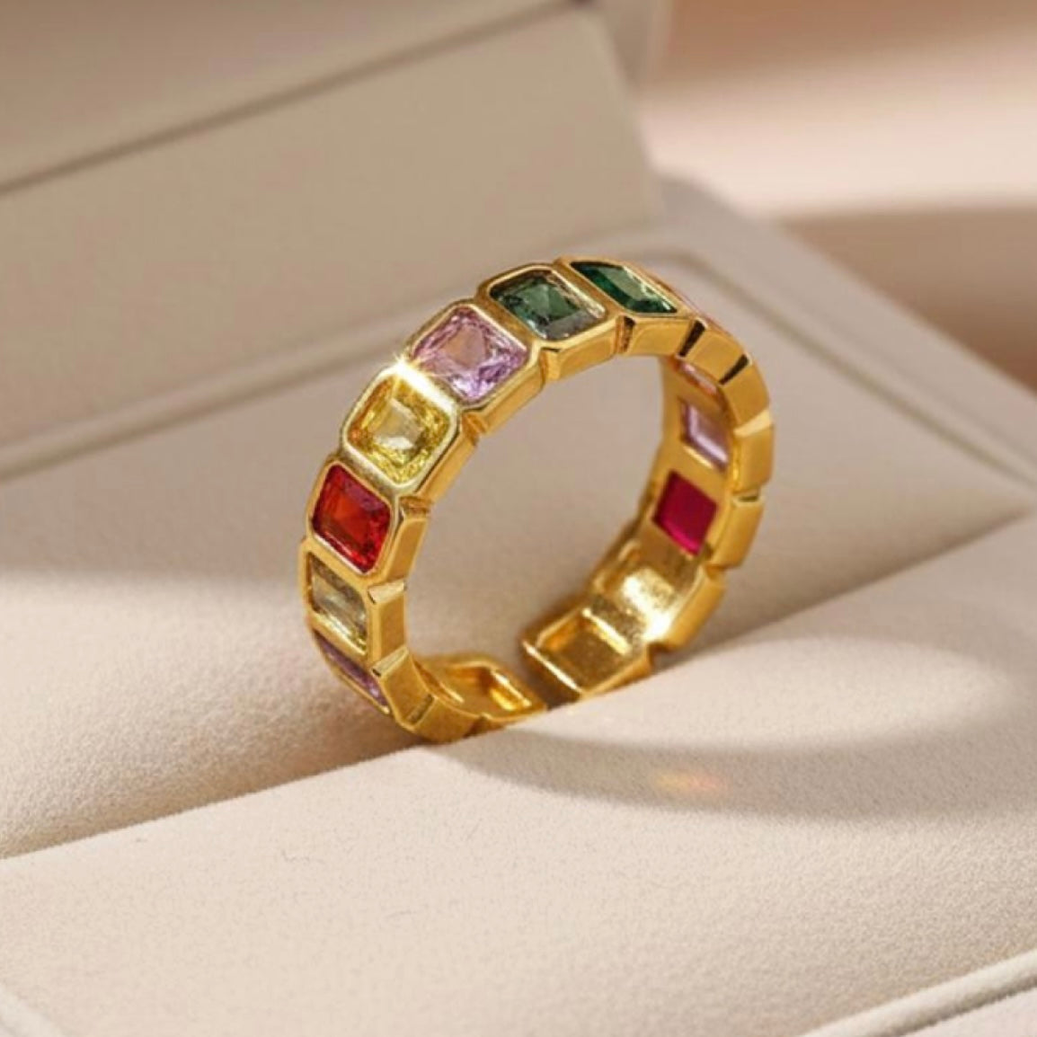 Royalty Multi Colour Stone Ring Band
