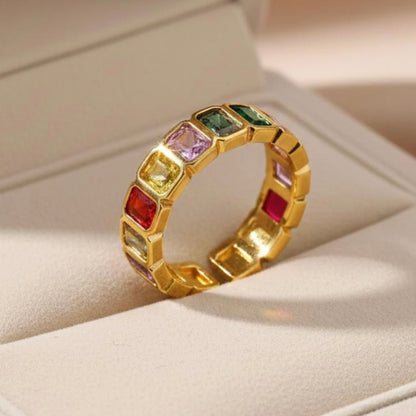 Royalty Multi Colour Stone Ring Band