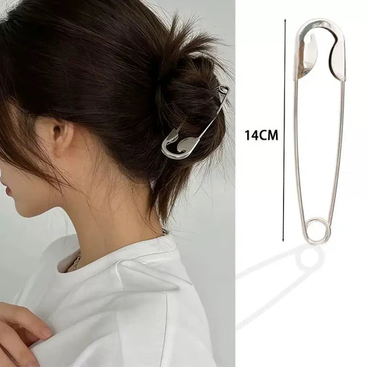 Oversized Safety Pin Hair Clip