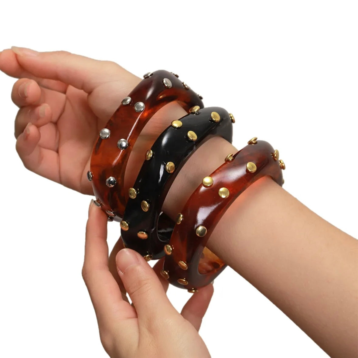 Unfiltered Resin Bangles Set