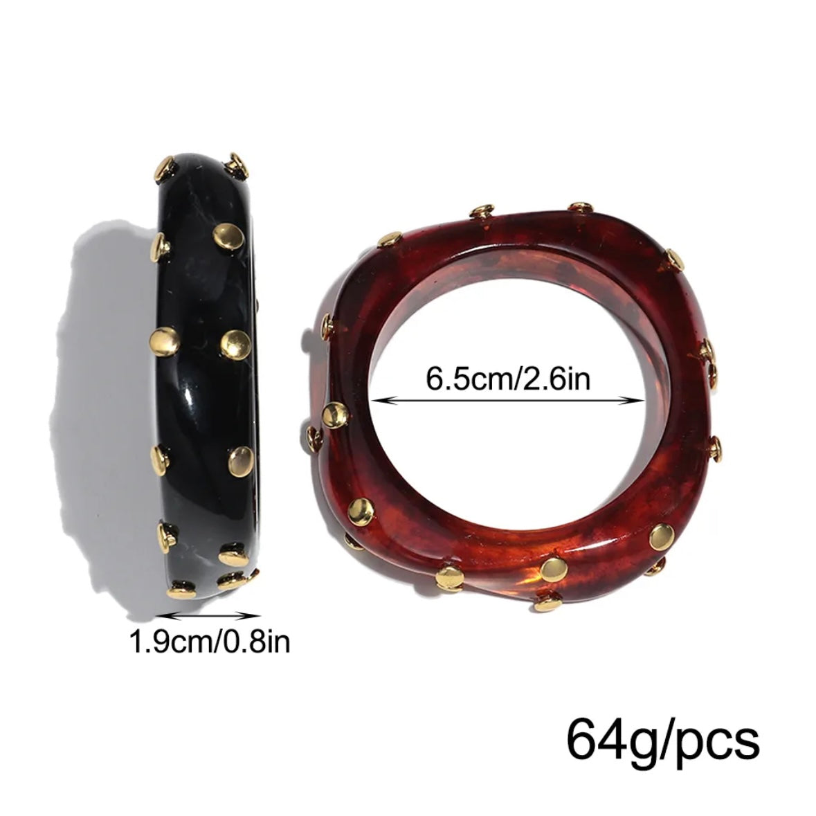 Unfiltered Resin Bangles Set