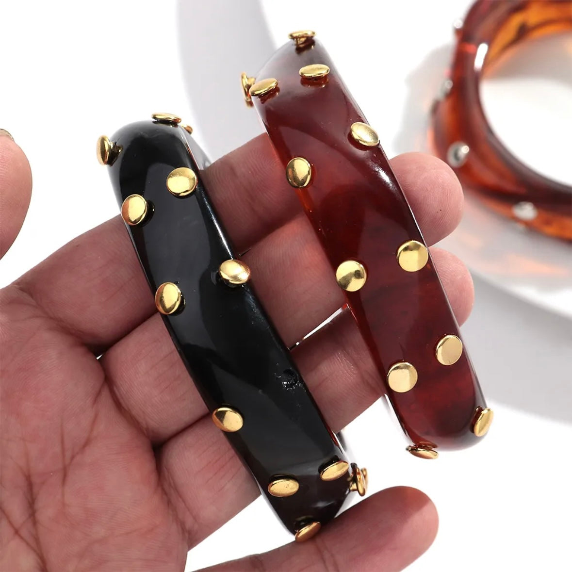 Unfiltered Resin Bangles Set